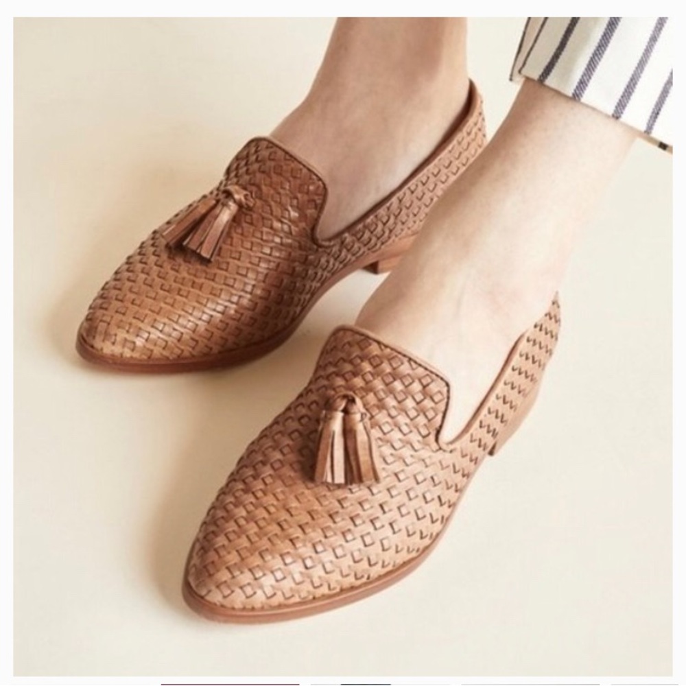 Nisolo woven leather loafer size 9